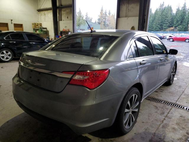 1C3CCBCG6DN627842 - 2013 CHRYSLER 200 LIMITE GRAY photo 4