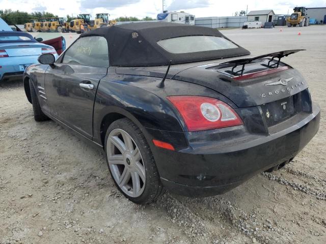 1C3AN65L25X052812 - 2005 CHRYSLER CROSSFIRE BLACK photo 3