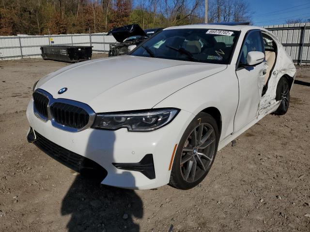 3MW5R7J54K8A05206 - 2019 BMW 330XI WHITE photo 2