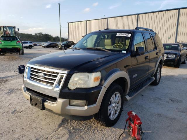 1FMEU64E77UB46736 - 2007 FORD EXPLORER E BLACK photo 2