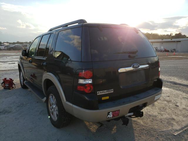 1FMEU64E77UB46736 - 2007 FORD EXPLORER E BLACK photo 3