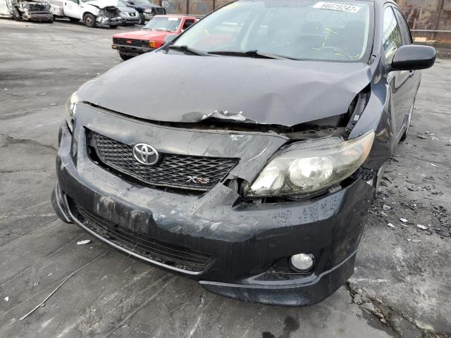 1NXBE40E09Z100596 - 2009 TOYOTA COROLLA XR 黑色 照片 9