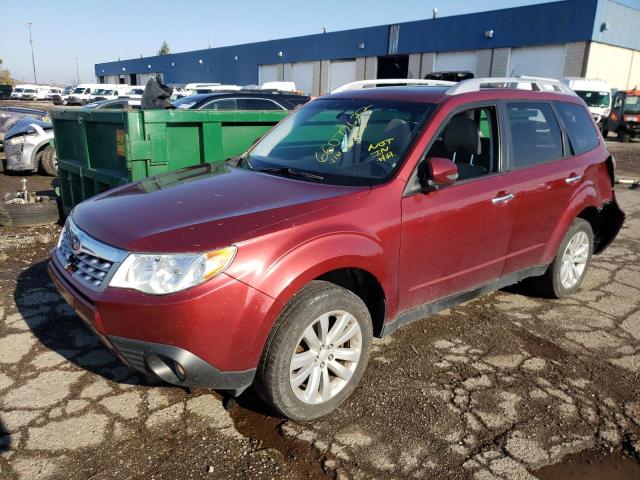 JF2SHBGC9CH400563 - 2012 SUBARU FORESTER T BURGUNDY photo 1