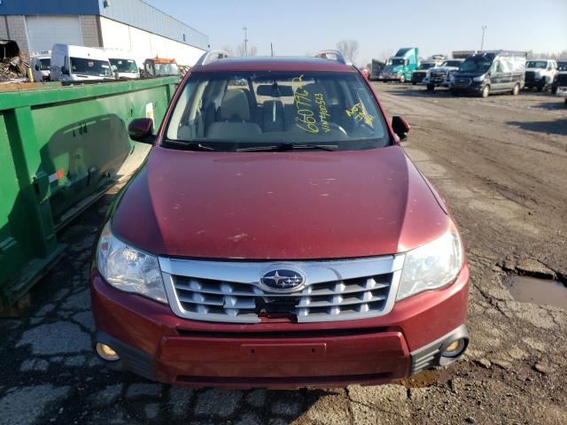 JF2SHBGC9CH400563 - 2012 SUBARU FORESTER T BURGUNDY photo 5