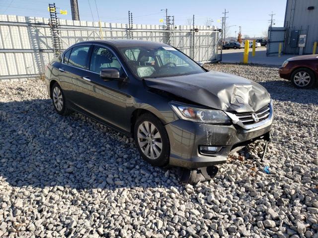 1HGCR3F85EA022046 - 2014 HONDA ACCORD EXL CHARCOAL photo 1