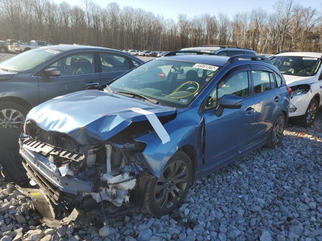 JF1GPAV6XFH210571 - 2015 SUBARU IMPREZA SP BLUE photo 2