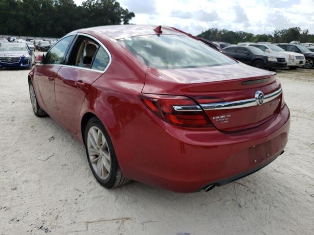 2G4GK5EX6E9206072 - 2014 BUICK REGAL RED photo 3
