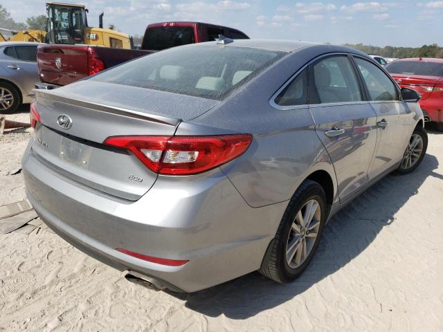 5NPE24AA1FH128628 - 2015 HYUNDAI SONATA ECO SILVER photo 4