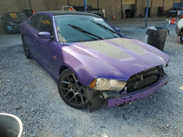 2C3CDXGJXDH675370 - 2013 DODGE CHARGER SU PURPLE photo 1