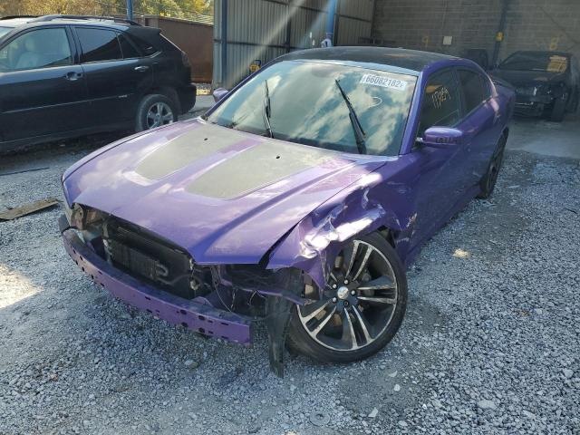 2C3CDXGJXDH675370 - 2013 DODGE CHARGER SU PURPLE photo 2