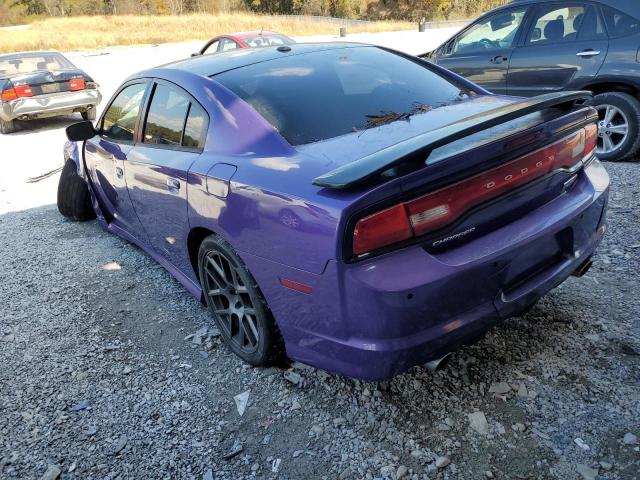 2C3CDXGJXDH675370 - 2013 DODGE CHARGER SU PURPLE photo 3