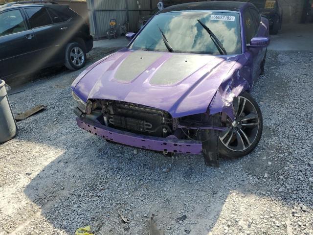 2C3CDXGJXDH675370 - 2013 DODGE CHARGER SU PURPLE photo 9