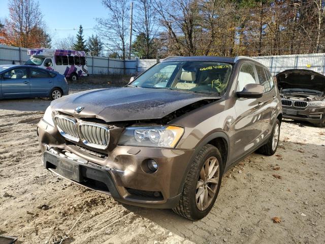 5UXWX9C54E0D28225 - 2014 BMW X3 XDRIVE2 BROWN photo 2