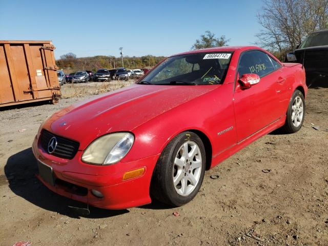 WDBKK49FX3F274095 - 2003 MERCEDES-BENZ SLK 230 KO RED photo 2