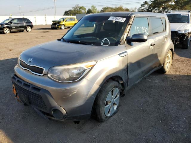 KNDJN2A27F7139849 - 2015 KIA SOUL GRAY photo 2