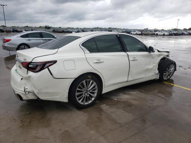 JN1EV7AP2KM514748 - 2019 INFINITI Q50 LUXE WHITE photo 3