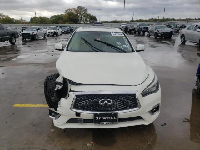 JN1EV7AP2KM514748 - 2019 INFINITI Q50 LUXE WHITE photo 5