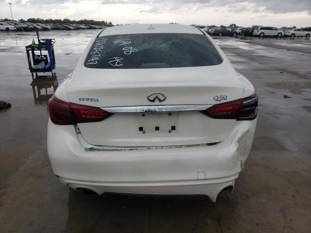 JN1EV7AP2KM514748 - 2019 INFINITI Q50 LUXE WHITE photo 6