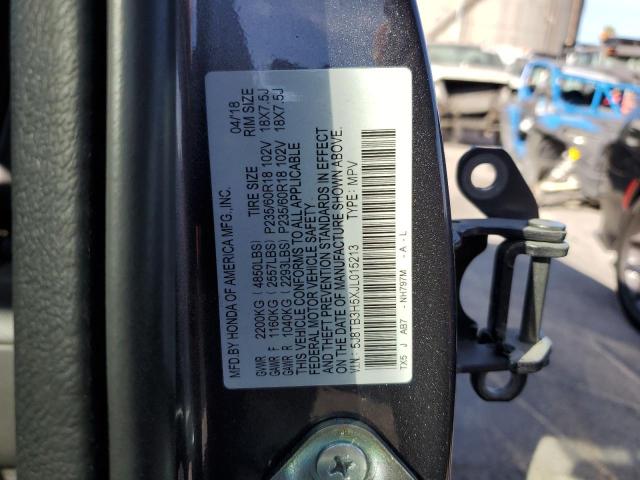 5J8TB3H5XJL015213 - 2018 ACURA RDX TECHNO Серый фото 10