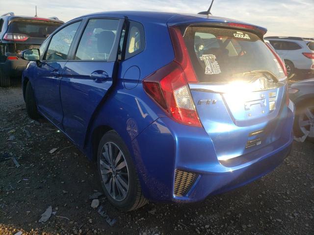 3HGGK5H86FM755371 - 2015 HONDA FIT EX BLUE photo 3