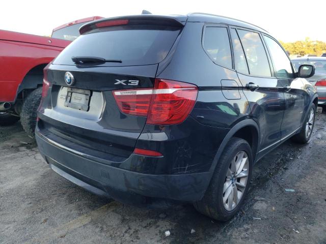 5UXWX9C51E0D25234 - 2014 BMW X3 BLACK photo 4