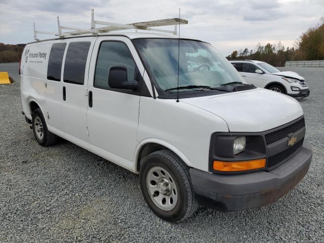 1GCSGAFX3E1198251 - 2014 CHEVROLET EXPRESS G1 WHITE photo 1