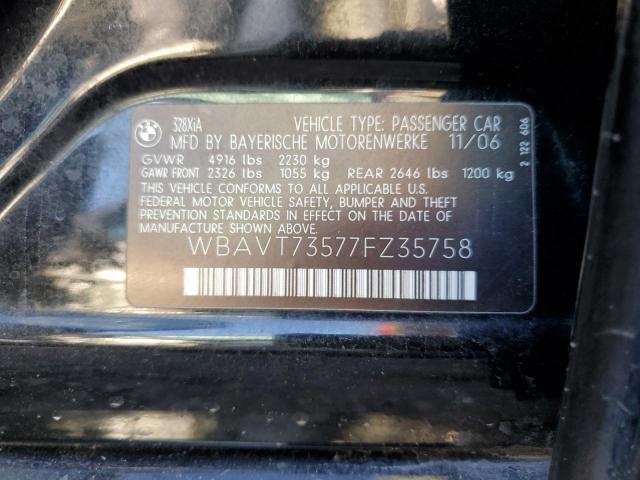 WBAVT73577FZ35758 - 2007 BMW 328 XIT BLACK photo 10