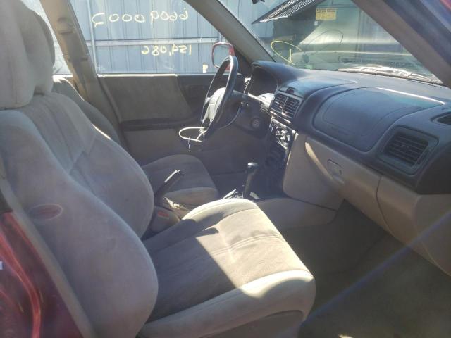 JF1SF65642H752074 - 2002 SUBARU FORESTER S RED photo 5
