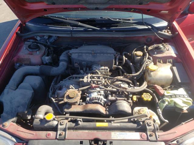 JF1SF65642H752074 - 2002 SUBARU FORESTER S RED photo 7