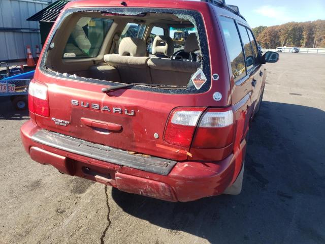 JF1SF65642H752074 - 2002 SUBARU FORESTER S RED photo 9