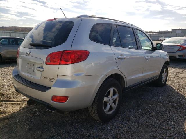 5NMSG73D87H031910 - 2007 HYUNDAI SANTA FE G SILVER photo 4