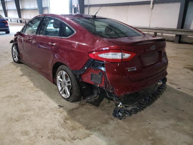 3FA6P0SU1FR226634 - 2015 FORD FUSION TIT RED photo 3