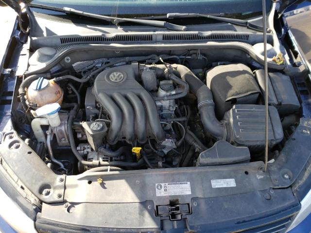 3VW2K7AJ3EM432375 - 2014 VOLKSWAGEN JETTA BASE BLUE photo 7