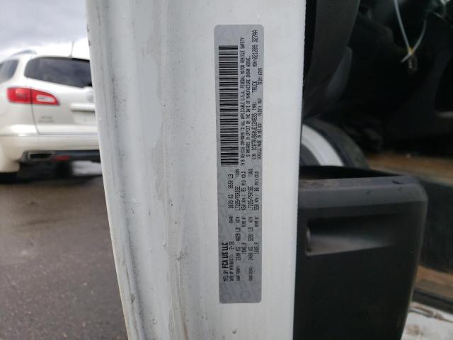 3C6TRVBG0JE124635 - 2018 RAM PROMASTER WHITE photo 10