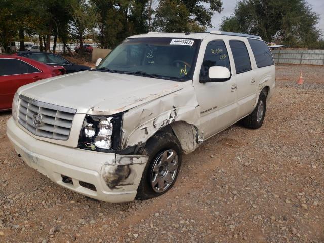 3GYFK66N23G251378 - 2003 CADILLAC ESCALADE E WHITE photo 2