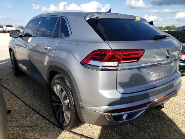 1V2TE2CA6LC220548 - 2020 VOLKSWAGEN ATLAS CROS Серебристый фото 3