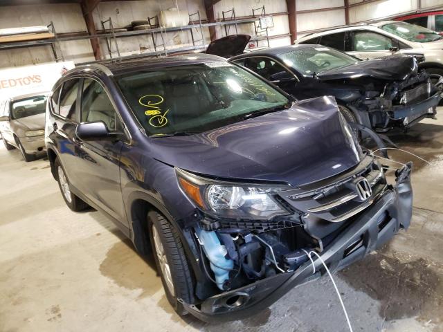 2HKRM4H72DH694915 - 2013 HONDA CR-V EXL BLUE photo 1