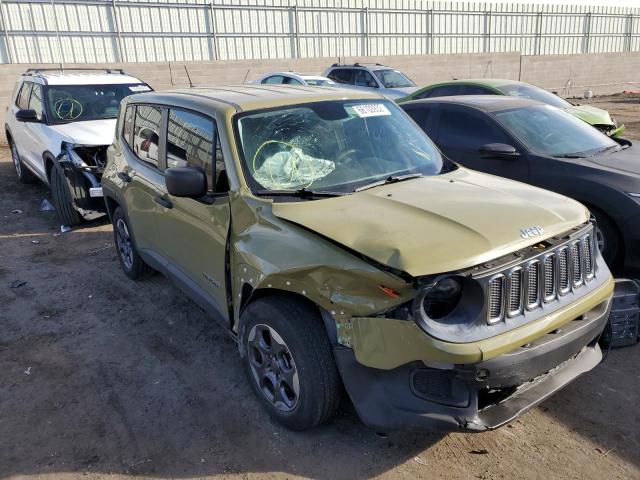 ZACCJAAT2FPC04679 - 2015 JEEP RENEGADE S GREEN photo 1