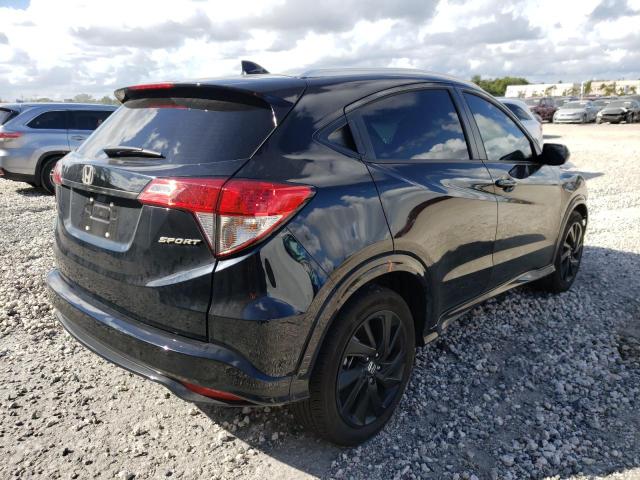 3CZRU5H15NM726618 - 2022 HONDA HR-V SPORT BLACK photo 4