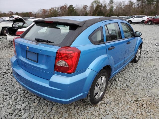 1B3HB28BX8D650975 - 2008 DODGE CALIBER BLUE photo 4