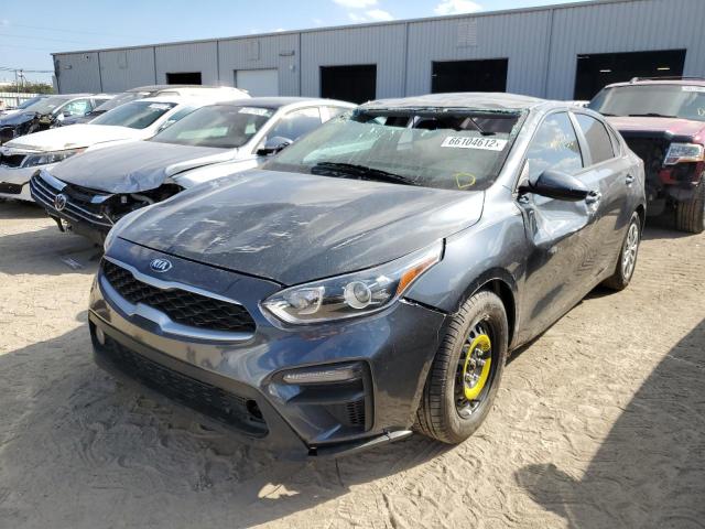 3KPF24AD6ME312401 - 2021 KIA FORTE FE GRAY photo 2