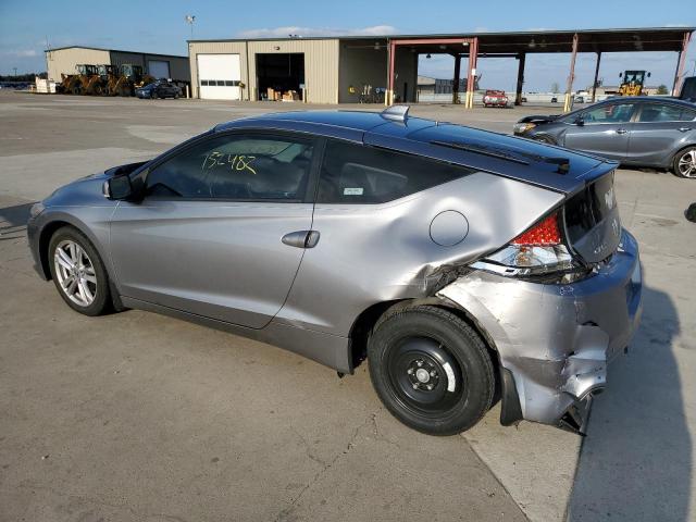 JHMZF1D65BS005663 - 2011 HONDA CR-Z EX GRAY photo 2