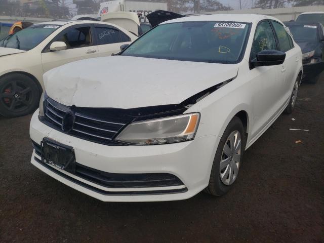 3VW2K7AJ6FM280691 - 2015 VOLKSWAGEN JETTA BASE WHITE photo 2