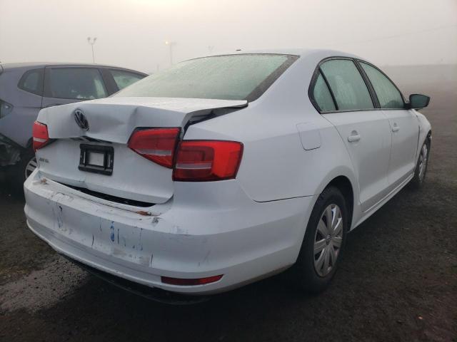 3VW2K7AJ6FM280691 - 2015 VOLKSWAGEN JETTA BASE WHITE photo 4