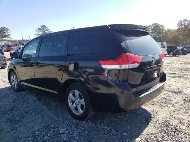 5TDKA3DC5BS001558 - 2011 TOYOTA SIENNA BAS BLACK photo 3