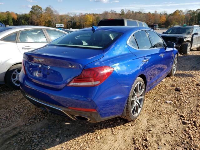 KMTG34LE0KU034425 - 2019 GENESIS G70 PRESTI BLUE photo 4