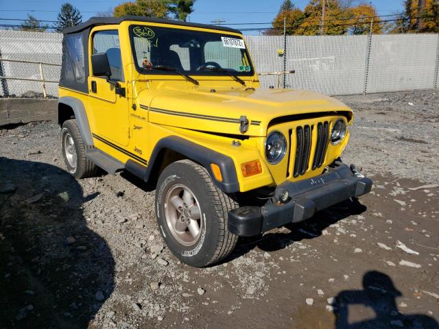 1J4FA49S0YP749560 - 2000 JEEP WRANGLER YELLOW photo 1