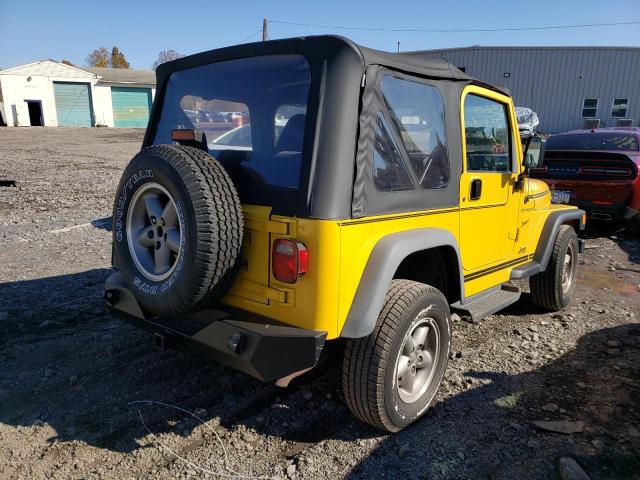 1J4FA49S0YP749560 - 2000 JEEP WRANGLER YELLOW photo 4