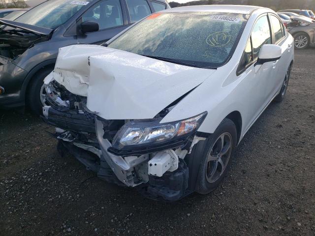 19XFB2F71FE290091 - 2015 HONDA CIVIC SE WHITE photo 2