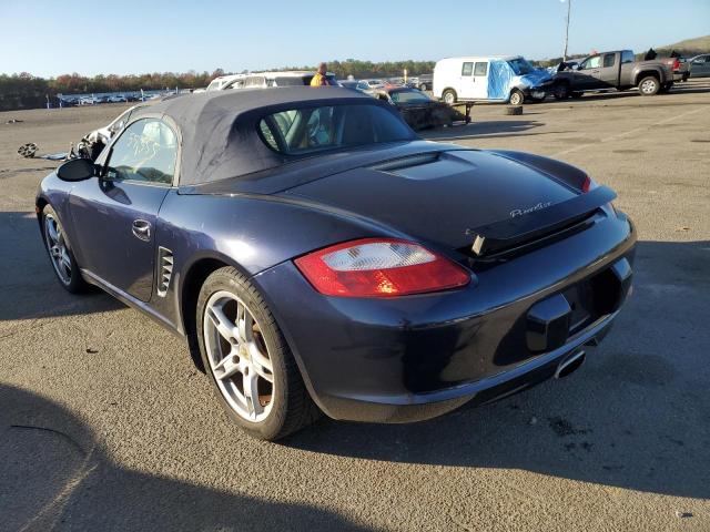 WP0CA29877U710322 - 2007 PORSCHE BOXSTER BLUE photo 3